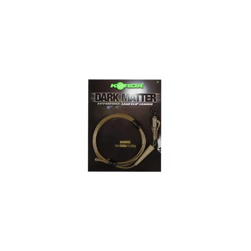 DARK MATTER LEADER HYBRID LEAD CLIP GRAVEL KORDA Nouveauté