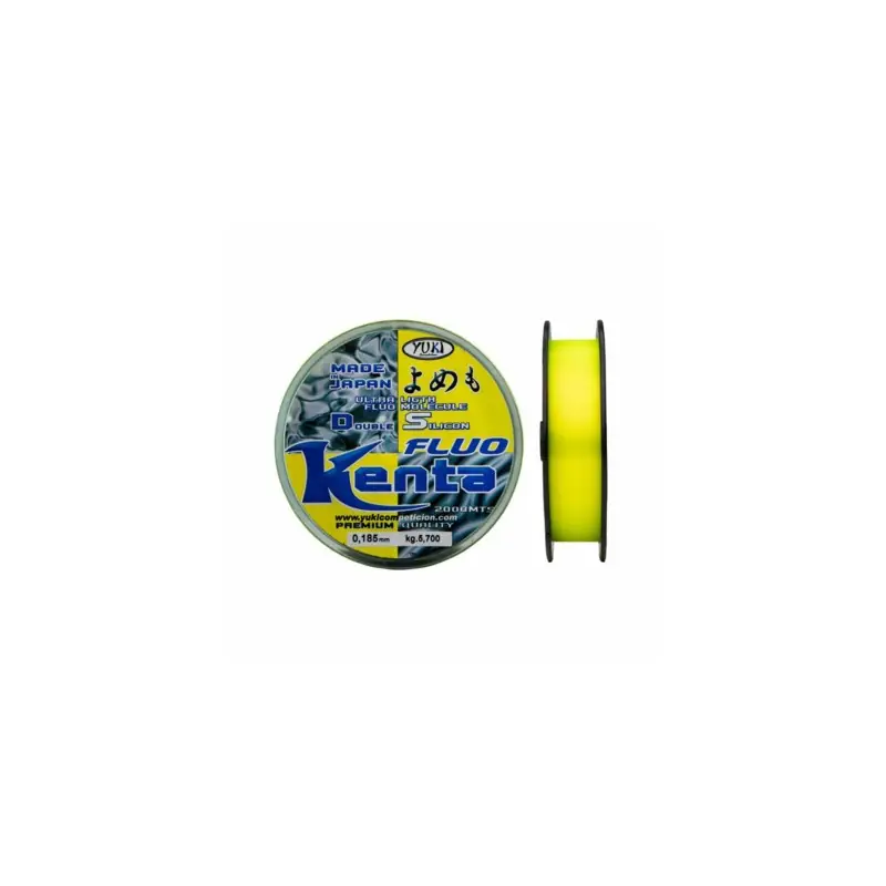 NYLON KENTA 0.26MM JAUNE FLUO 2000M YUKI Prix Cassé