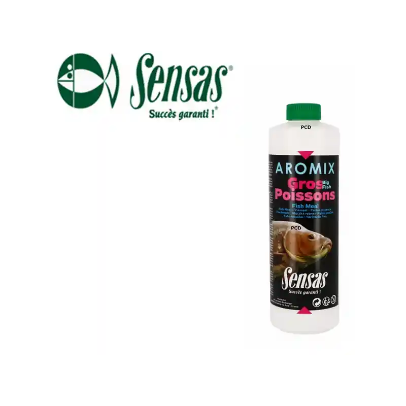 ADDITIF SENSAS AROMIX GROS POISSONS FISH MEAL 500ML Prix Choc