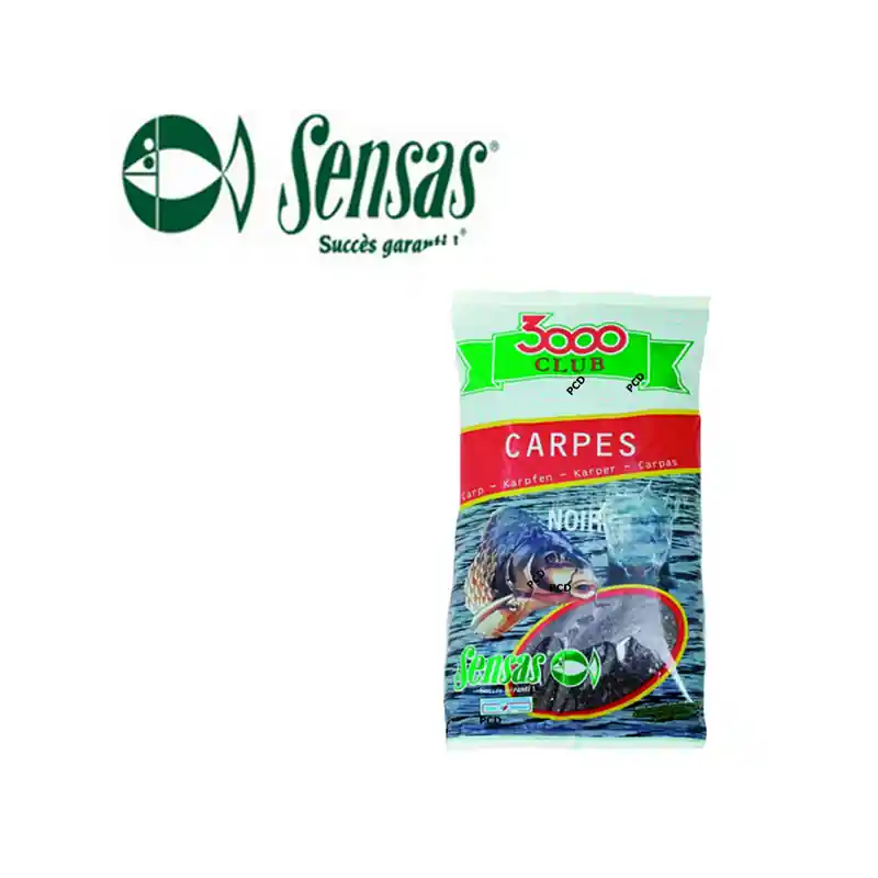 Authentique AMORCE SENSAS 3000 CLUB CARPES NOIRE 1KG
