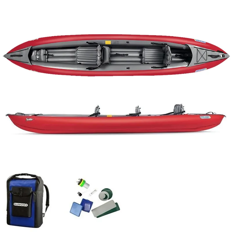 Kayak gonflable Gumotex Solar 019 Rouge 2 places Prix Promo