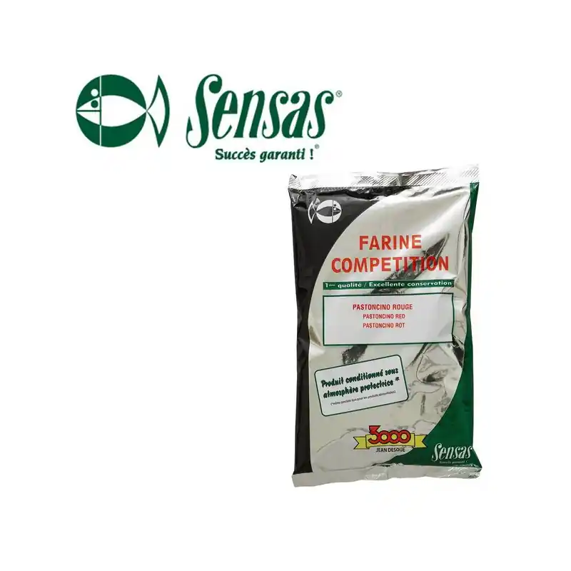 Usine Directe FARINE SENSAS 3000 COMPETITION SUPER PASTONCINO ROUGE 700G