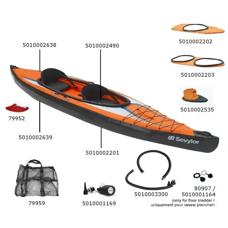 Pièces détachées Sevylor Pointer K2 Mod.2014 Vente Directe