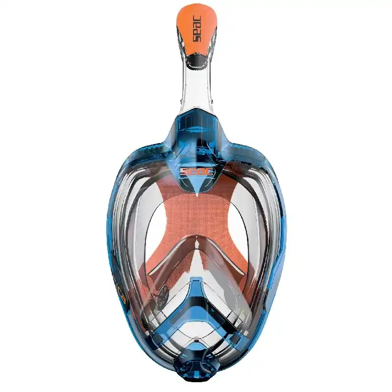 Meilleur Choix Masque Facial snorkeling Seac sub Magica Bleu/Orange – Taille S/M