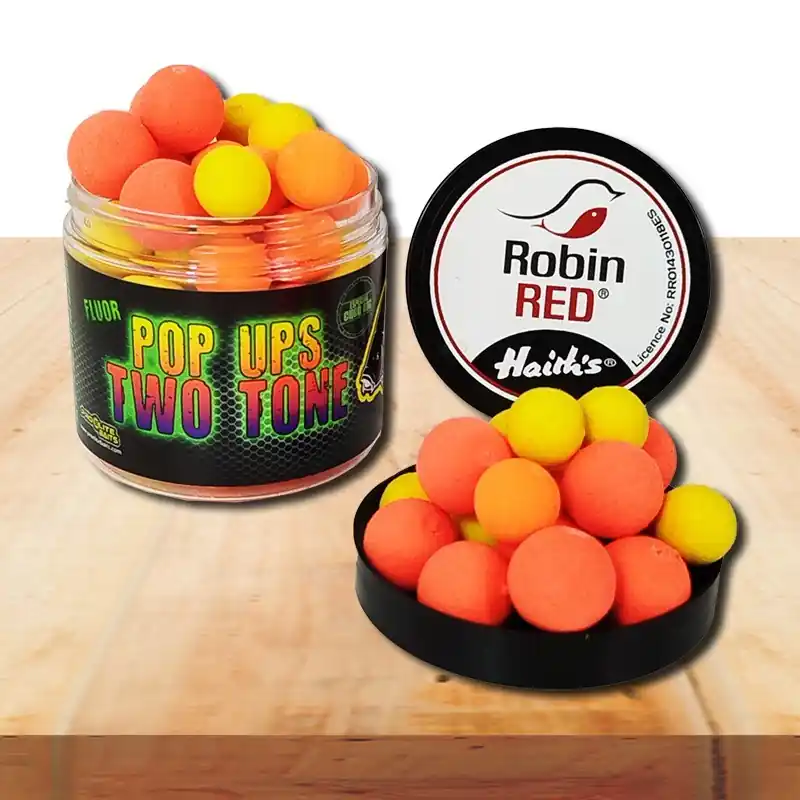 Dernier Modèle FLUOR POP UP TWO TONE 14/20MM ROBIN RED 60G PROELITE BAITS