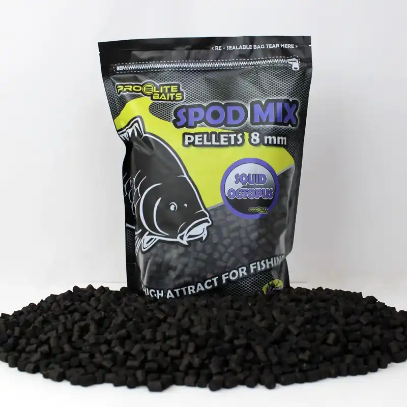 SPOD MIX 8MM PELLETS SQUID OCTOPUS 1.8KG PROELITE BAITS Certifié