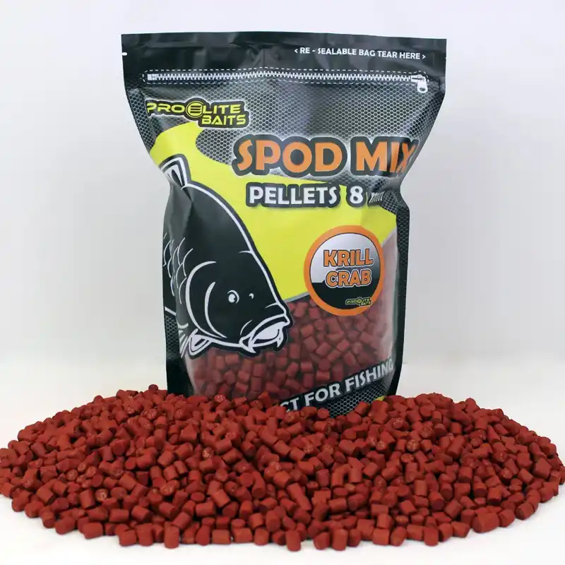 Nouvelle Collection SPOD MIX 8MM PELLETS KRILL CRAB 1.8KG PROELITE BAITS