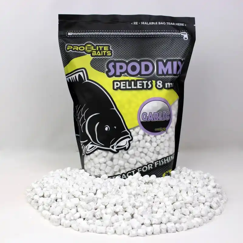 Populaire SPOD MIX 8MM PELLETS GARLIC 1.8KG PROELITE BAITS