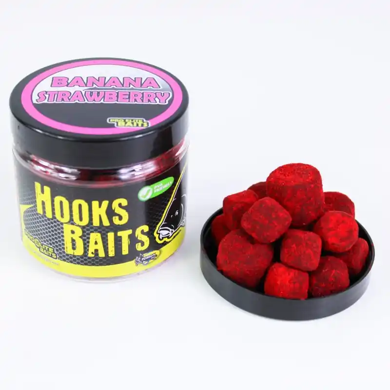 Meilleure Vente HOOK PELLETS POWDER DIPS 14/20MM BANANA STRAWBERRY 100G PROELITE
