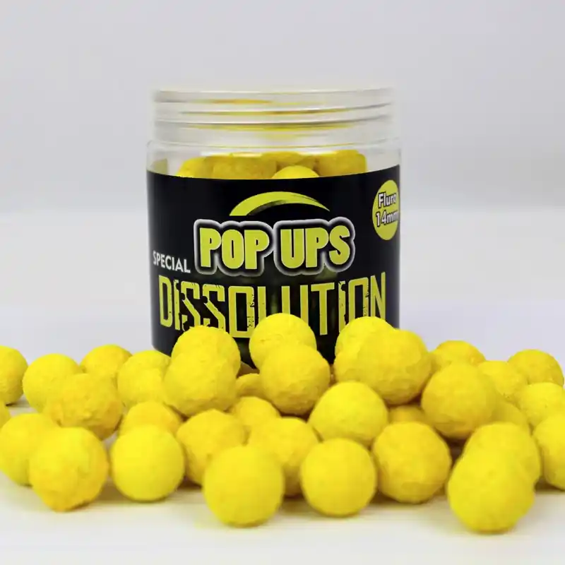 POP UP DISSOLUTION FLUOR 14MM CRAB MACHINE YELLOW 70G PROELITE Authentique