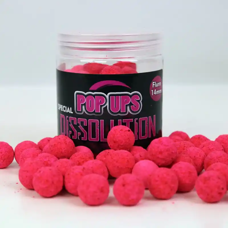 Expédié Aujourd&rsquo;hui POP UP DISSOLUTION FLUOR 14MM CRAB MACHINE PINK 70G PROELITE