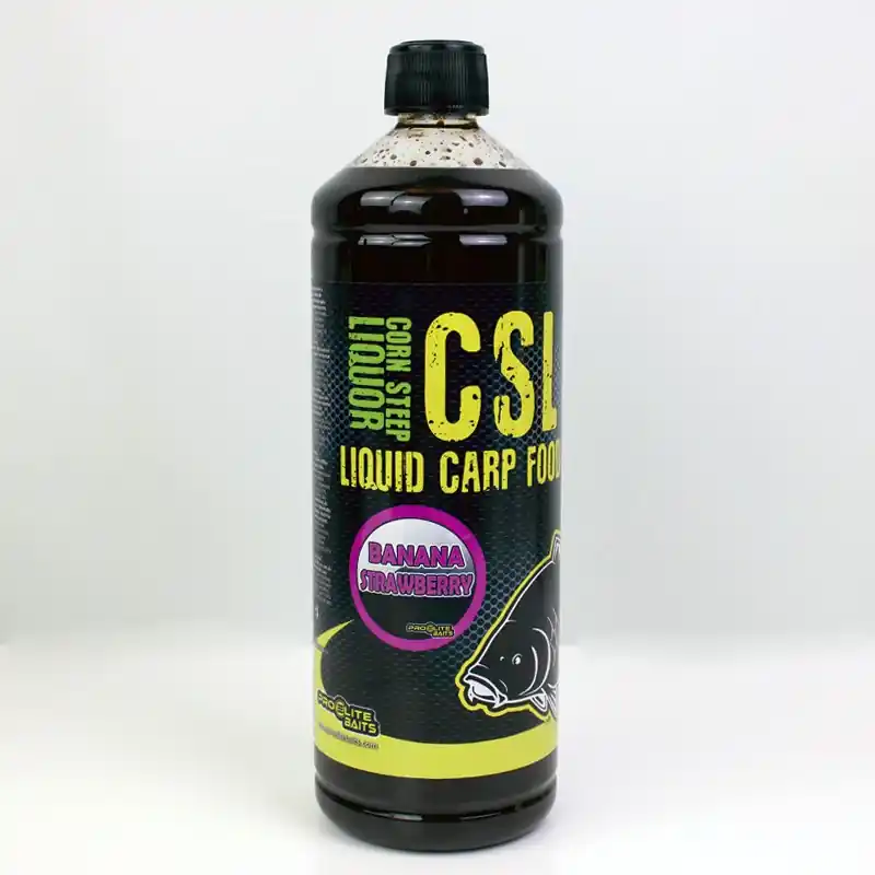 CSL LIQUID CARP FOOD BANANA STRAWBERRY BAITS 1L PROELITE BAITS Promotion