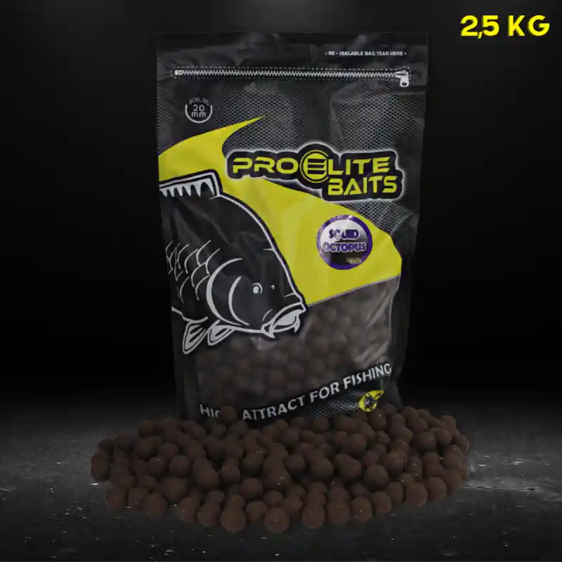 Offre Spéciale BOILIE NATURAL FOODS 20MM SQUID OCTOPUS 2.5KG PROELITE BAITS