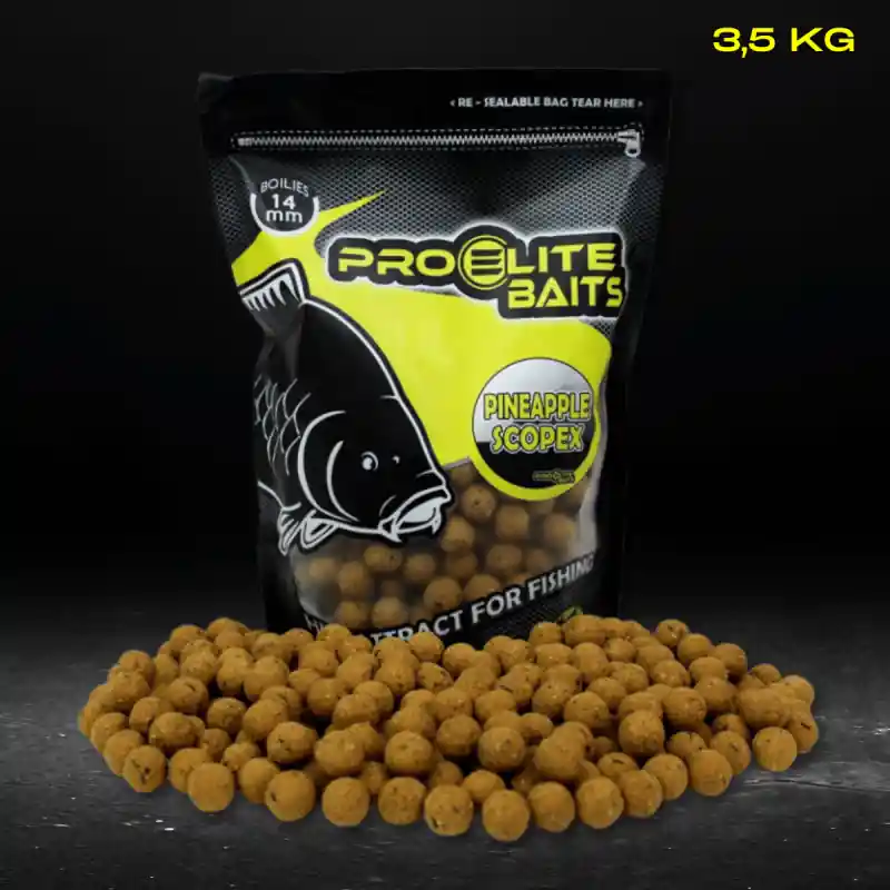 Certifié BOUILLETTE BOILIE NATURAL FOODS 14MM PINEAPPLE SCOPEX 3.5KG PROELITE