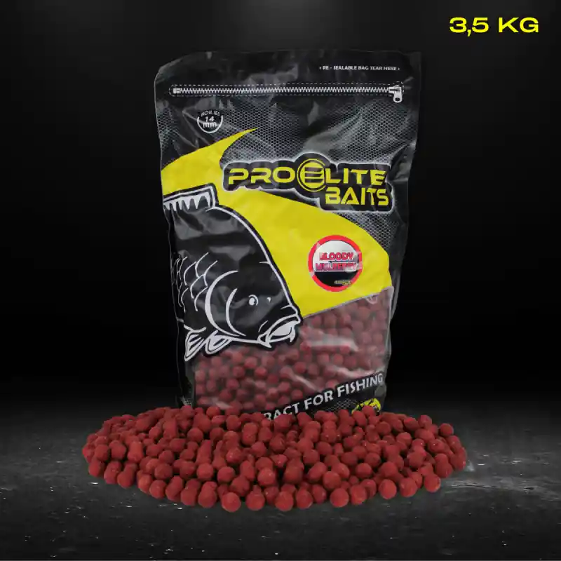 BOUILLETTE BOILIE NATURAL FOODS 14MM BLOODY MULBERRY 3.5KG PROELITE Achetez Aujourd&rsquo;hui