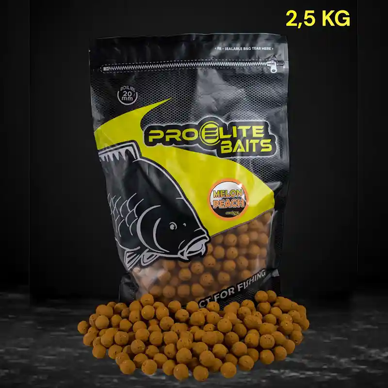 BOUILLETTE BOILIE NATURAL FOODS 20MM MELON PEACH 2.5KG PROELITE Jusqu&rsquo;à Épuisement Des Stocks