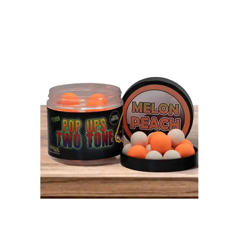 FLUOR POP UP TWO TONE 14/20MM MELON PEACH 60G PROELITE BAITS Affaire À Saisir