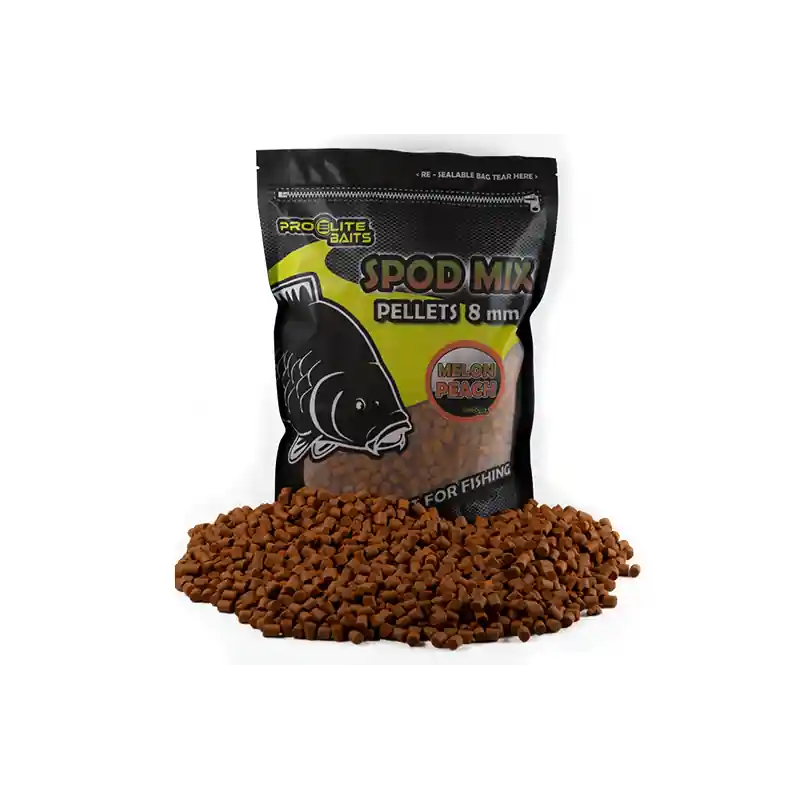 SPOD MIX 8MM PELLETS MELON PEACH 1.8KG PROELITE BAITS Bon Marché