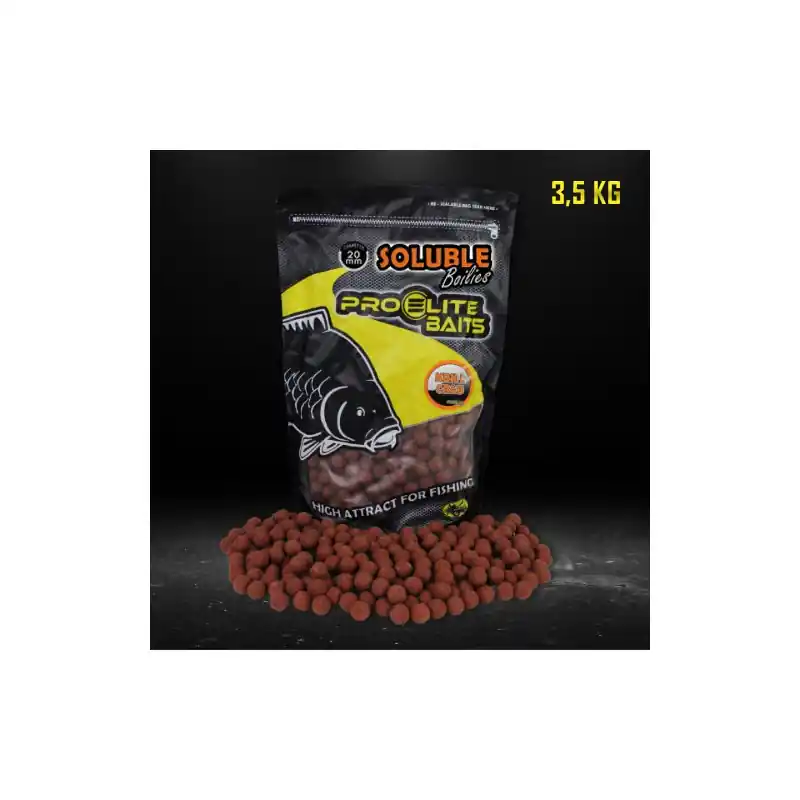 BOUILLETTE SOLUBLE BOILIE 20MM KRILL CRAB 3.5KG PROELITE BAITS Bon Plan