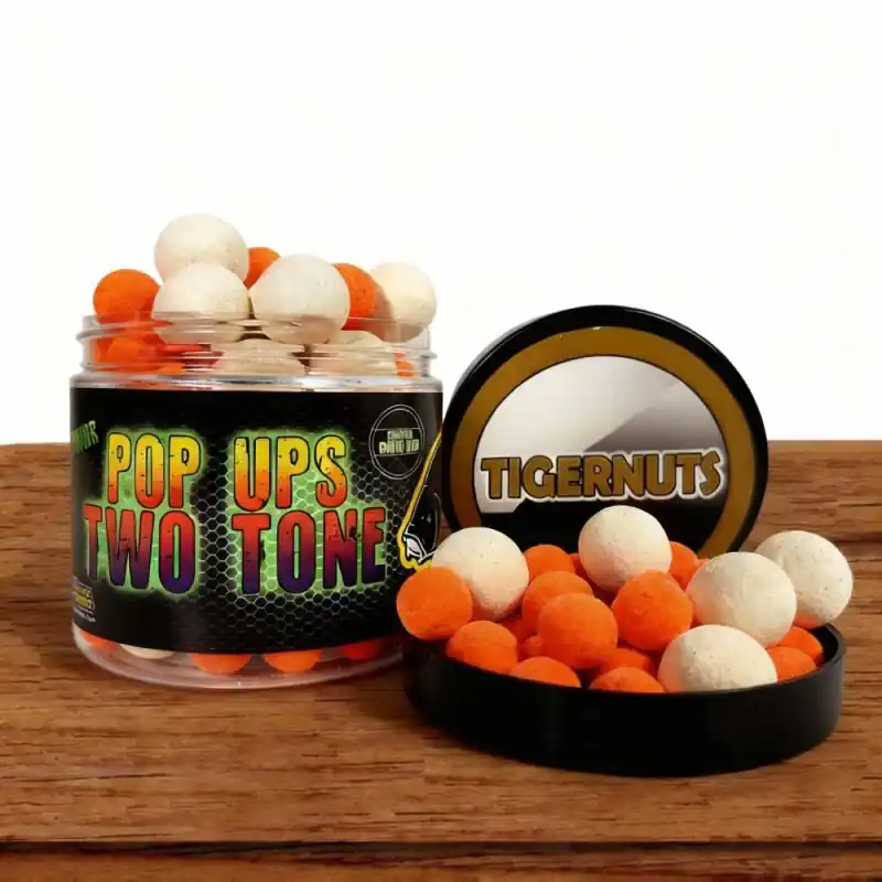 FLUOR POP UP TWO TONE 14/20MM TIGERNUTS 60G PROELITE BAITS Prix Réduit