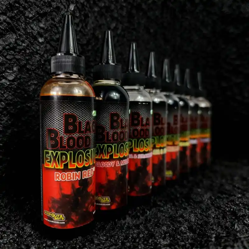 BLACK BLOOD EXPLOSIVE KRILL CRAB 150ML PROELITE BAITS Commande En Gros