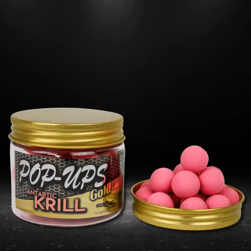 Prix Réduit GOLD POP UP 14/15MM ANTARTIC KRILL 50G PROELITE BAITS