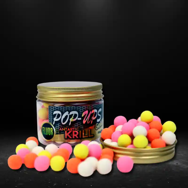 Achetez Aujourd&rsquo;hui GOLD FLUOR POP UP 12MM ANTARTIC KRILL 50G PROELITE BAITS