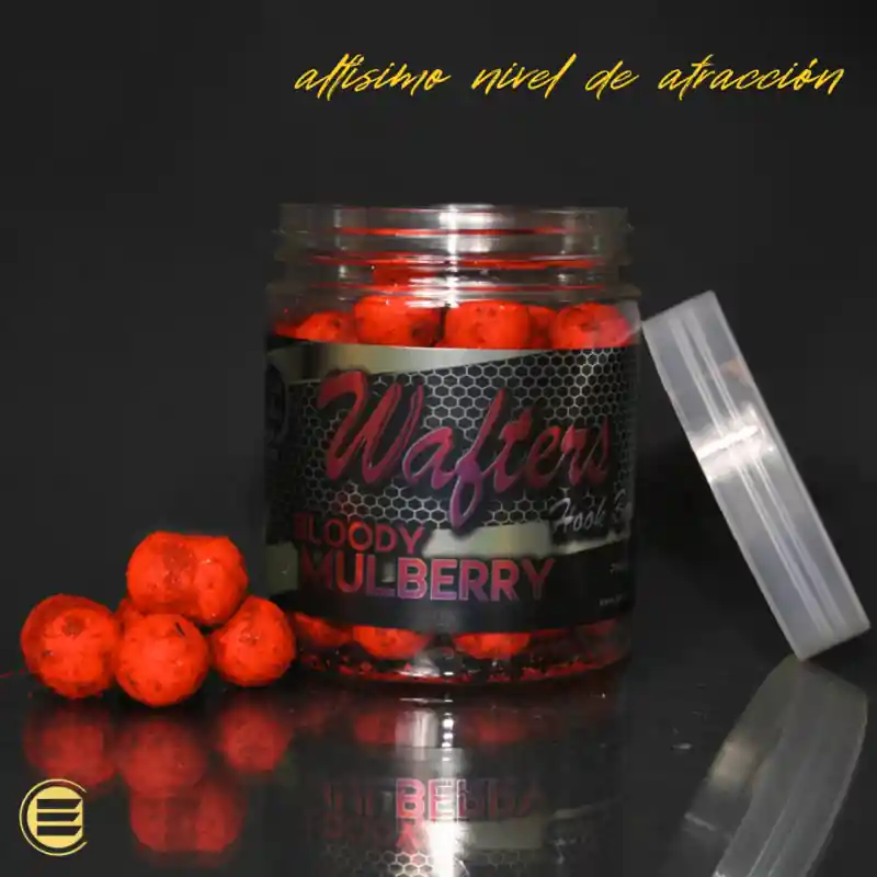 Expédié Aujourd&rsquo;hui GOLD WAFTER BOILIE+DUMBELL 14MM BLOODY MULBERRY 110G PROELITE BAITS