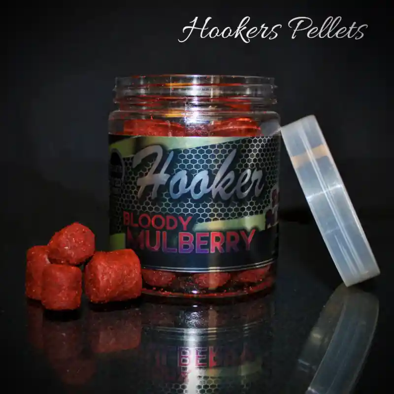 GOLD HOOKERS BAITS PELLETS 8/14/20MM BLOODY MULBERRY 130G PROELITE Super Prix