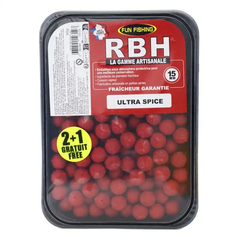 BOUILLETTE RBH ULTRA SPICE 15MM FUN FISHING Commander Maintenant