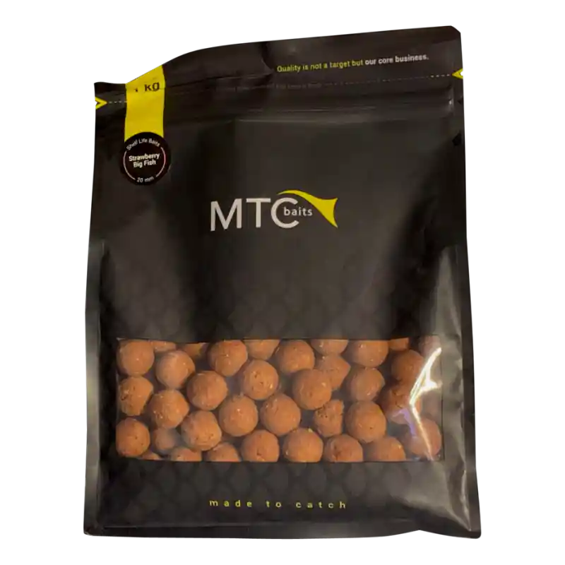 Bon Marché BOUILLETTE STRAWBERRY BIG FISH 5KG 20MM MTC BAITS