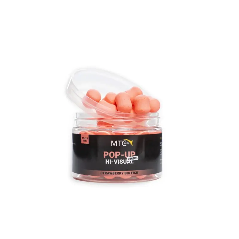 Achetez Aujourd&rsquo;hui POP-UP HI-VISUAL STRAWBERRY BIG FISH 10X15MM MTC BAITS
