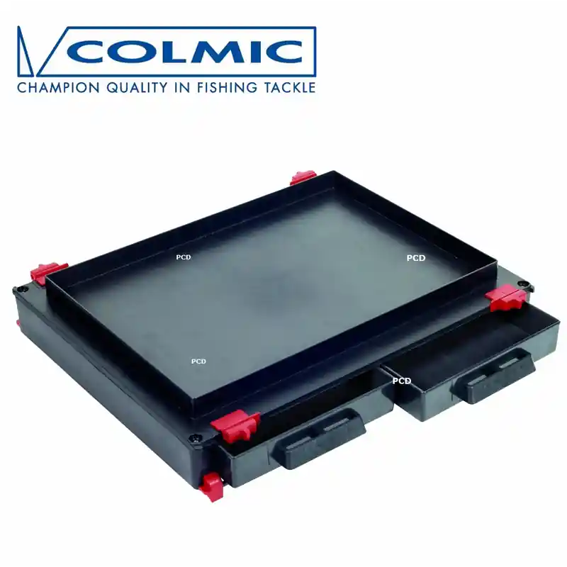 MODULE COLMIC 2 TIROIRS FRONTAUX AVEC PORTE BDL NOIR-ROUGE Nouvelle Collection