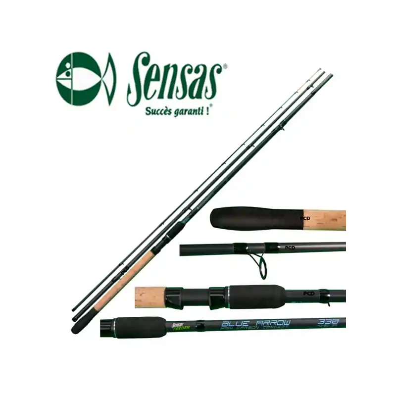 CANNE FEEDER SENSAS BLUE ARROW 11 PIEDS MEDIUM Commander Vite