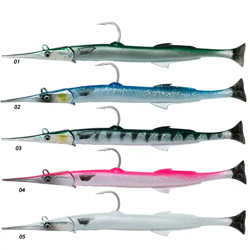 Expédition Rapide Leurre Souple Savage gear Salt 3D Needlefish pulse tail 2+1 – 23 cm coloris 02