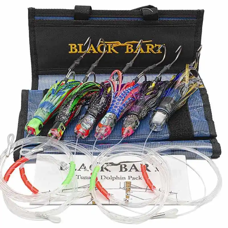 Black Bart Tuna Dolphin Rigged Pack 20-50lb Retour Gratuit
