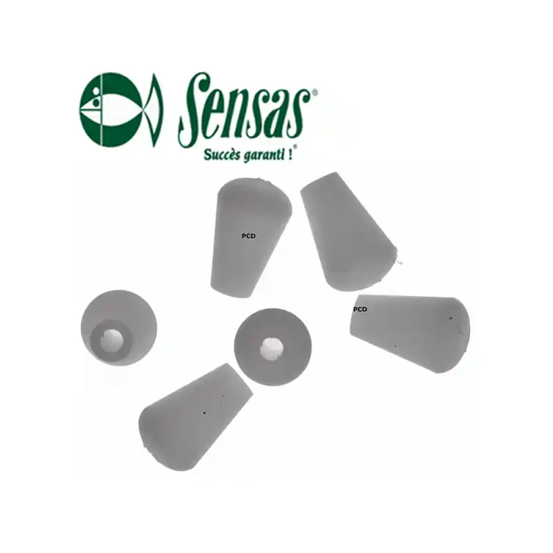 PERLE PTFE ELASTIQUE SENSAS CARPE PAR 6 Nouveauté