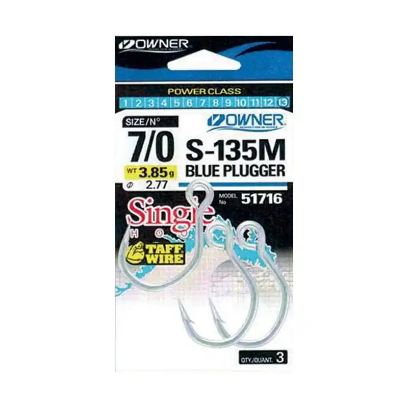 Populaire Hameçons simple Owner S-135M Single minnow