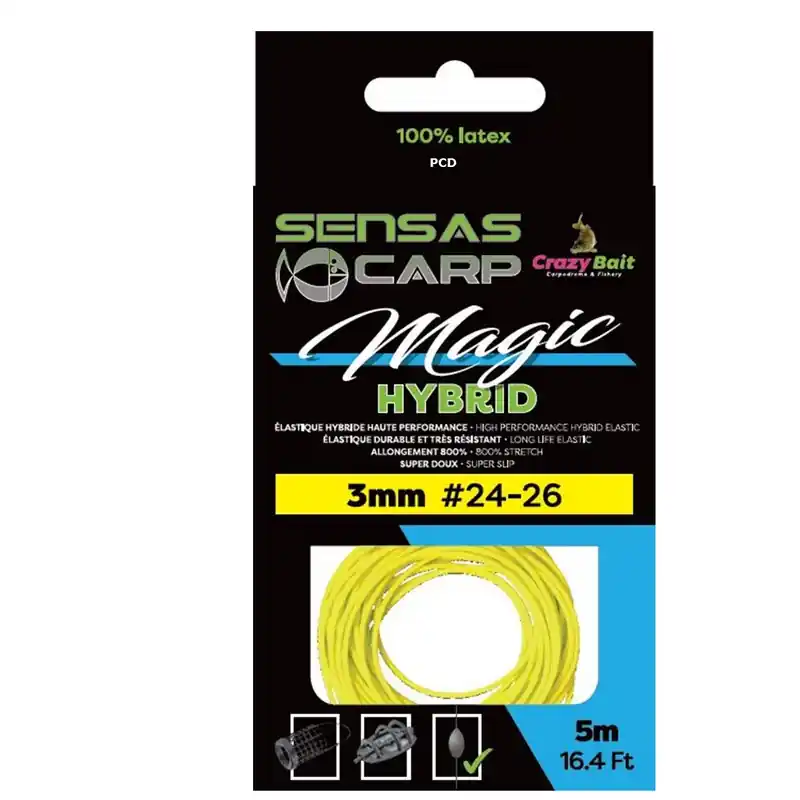 Meilleure Vente Elastiques Sensas Magic Hybrid 5m00