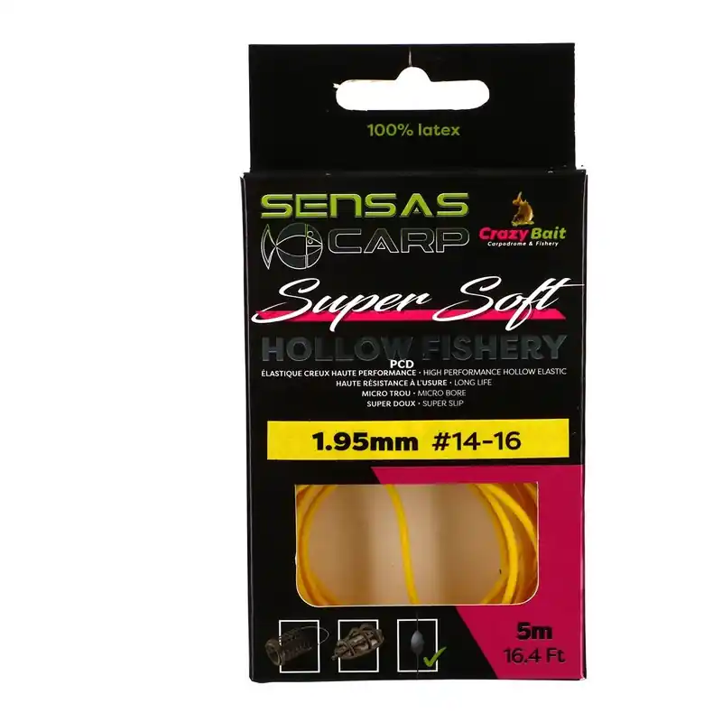Elastiques Sensas Hollow Fishery Super Soft 5M00 Prix Choc