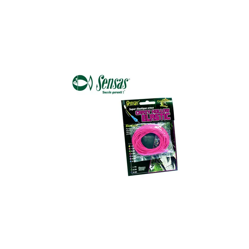 ELASTIQUE SENSAS CRAZY HOLLOW ELASTIC 5M00 Nouvelle Collection