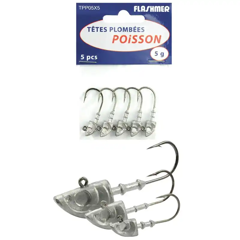 Quantité Limitée Tête plombée Flashmer Tête plombée poisson