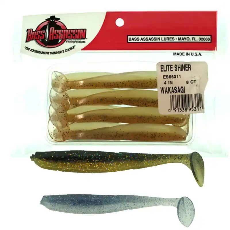 Promotion Saisonnière Leurre souple Bass Assassin Elite Shiner
