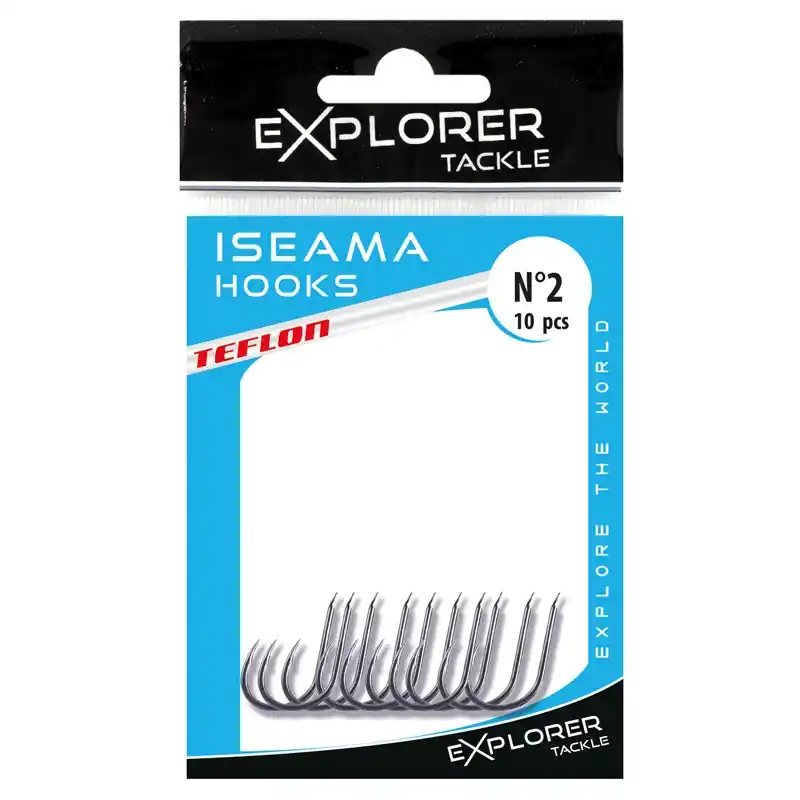 10x ISEAMA HOOK – TEFLON – N° 6 Populaire