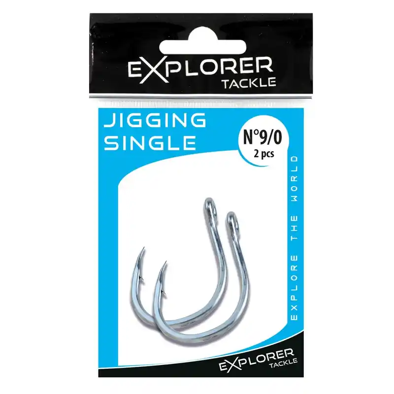 Hameçon simple Explorer Tackle Jigging Single Hook Usine Directe