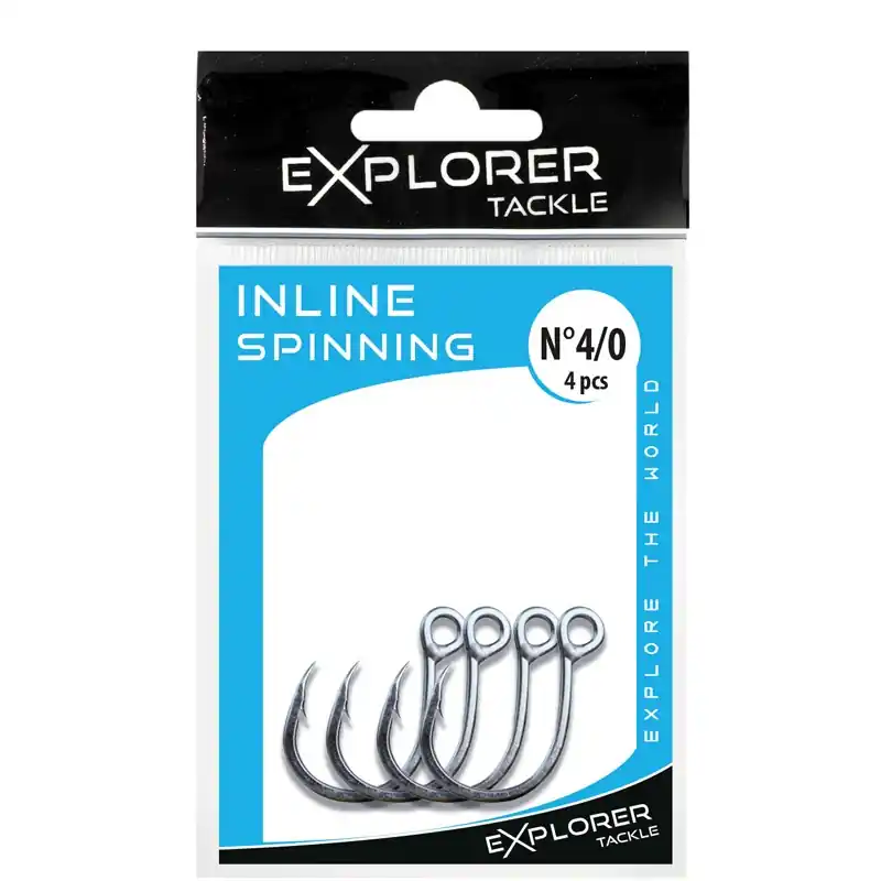 4x INLINE SPINNING HOOK – TIN – N° 5/0 Seulement Aujourd&rsquo;hui