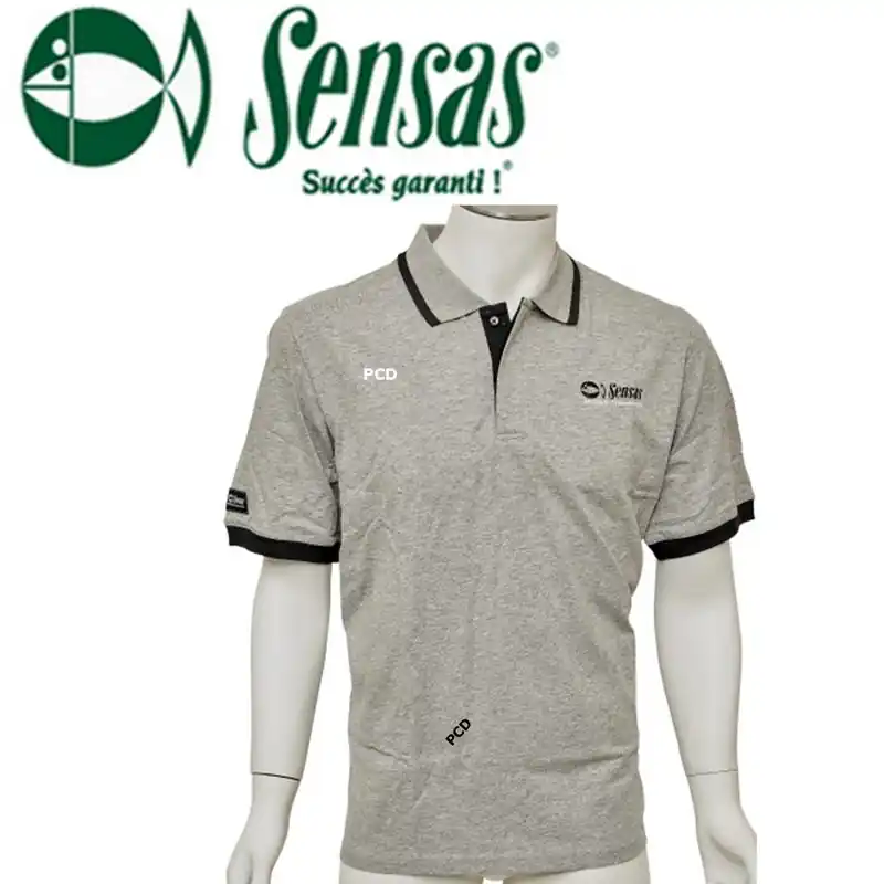Nouvelle Collection POLO MANCHES COURTES SENSAS FASHION CLUB GRIS