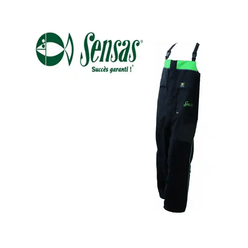 SALOPETTE SENSAS GORE-TEX NOIRE ET VERTE HAKLON HUNT Réduction