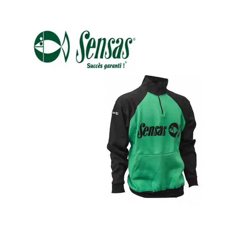 SWEAT SENSAS SUMMER VERT ET NOIR Seulement Aujourd'hui