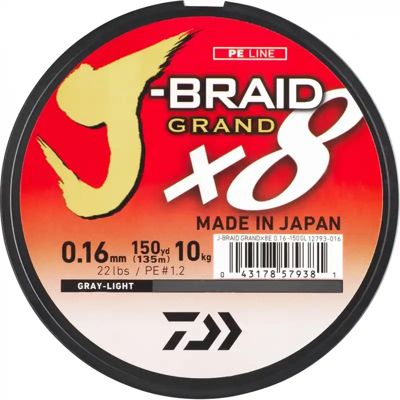 Tresse Daiwa J-Braid Grand X8 Bleu 270m – 13/100 Petit Prix